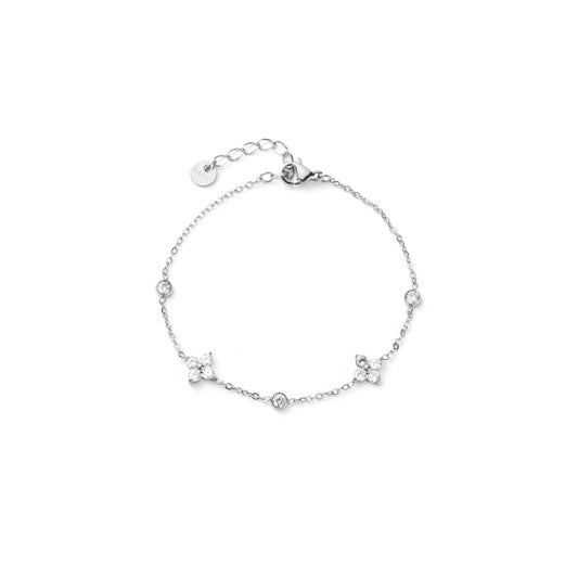 Bracelet Mini trèfles et strass