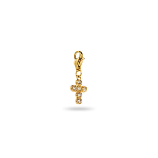 Charm Petite croix strass