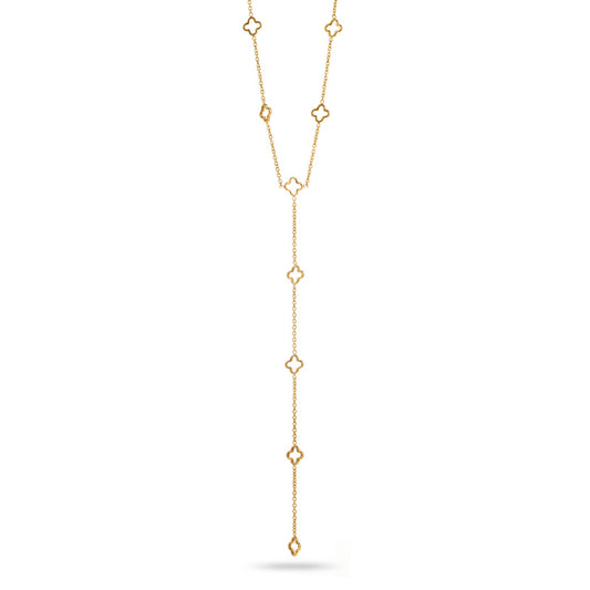 Collier en Y trèfles ouverts