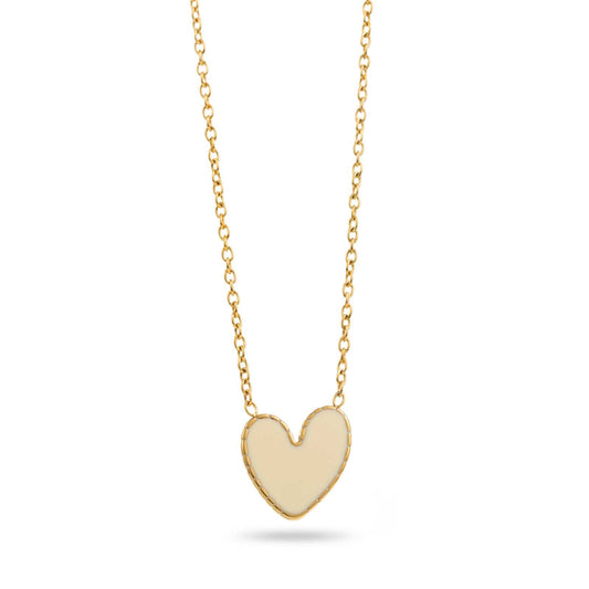 Collier Coeur Blanc