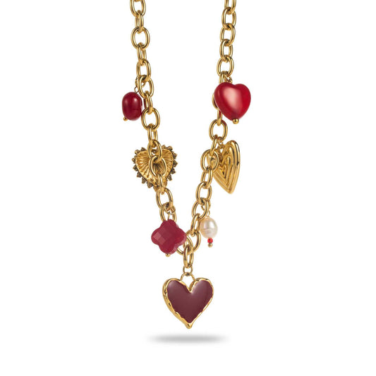 Collier Breloques coeurs