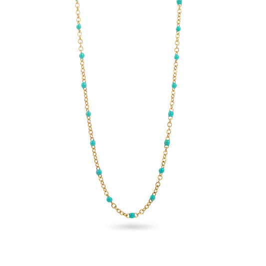 Collier Mimi ( noir , bleu turquoise , ou blanc )