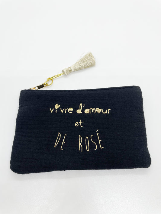 Pochette Vivre d'amour et de rosé