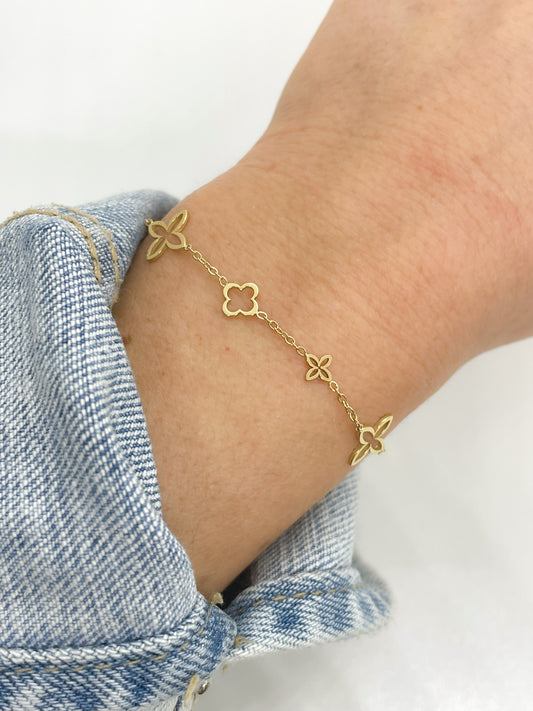 Bracelet Breloques Trèfles